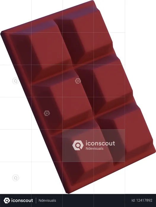 Barra de chocolate  3D Icon