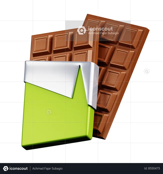 Chocolate Bar  3D Icon