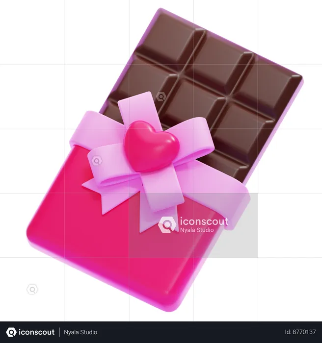 Chocolate Bar  3D Icon