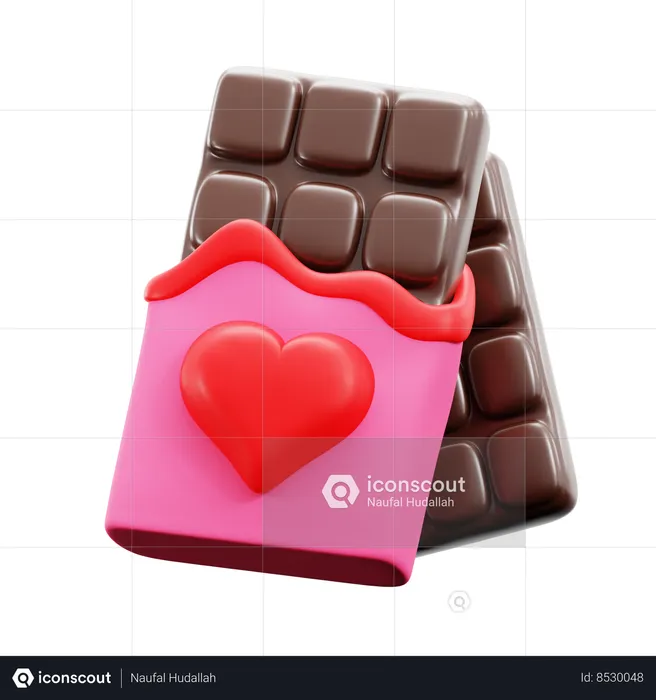 Chocolate Bar  3D Icon