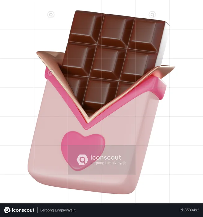 Chocolate Bar  3D Icon