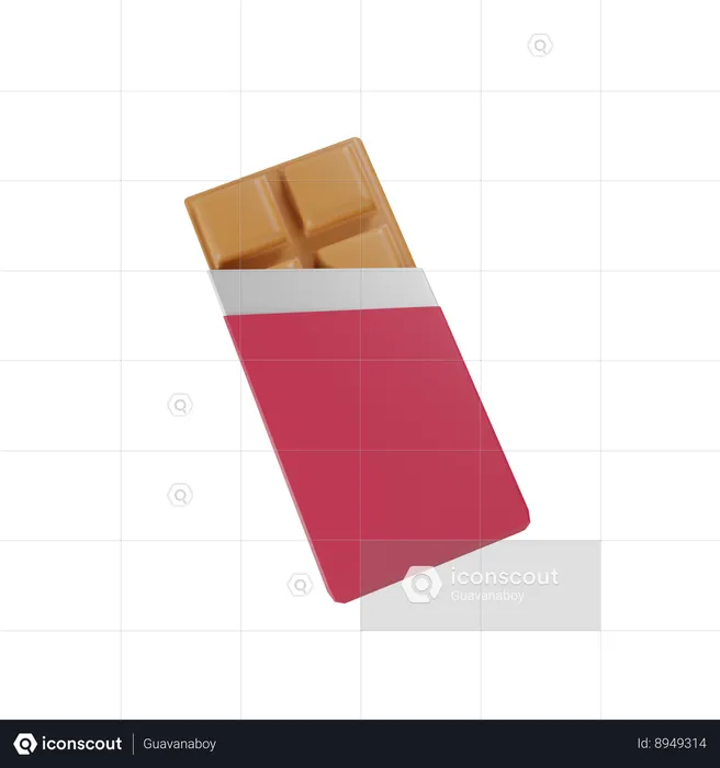 Chocolate Bar  3D Icon