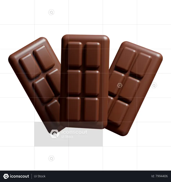 Chocolate Bar  3D Icon