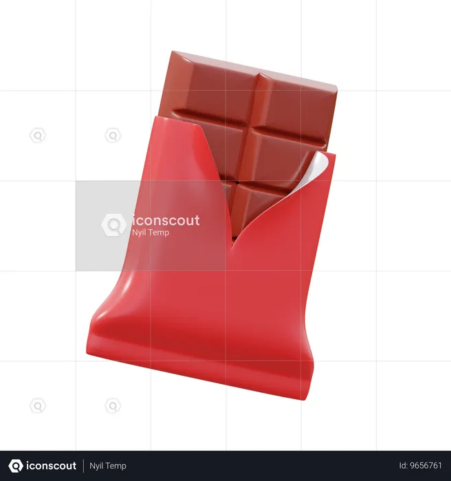 Chocolate Bar  3D Icon