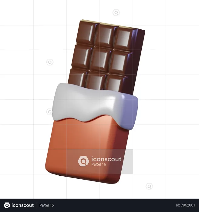 Chocolate Bar  3D Icon