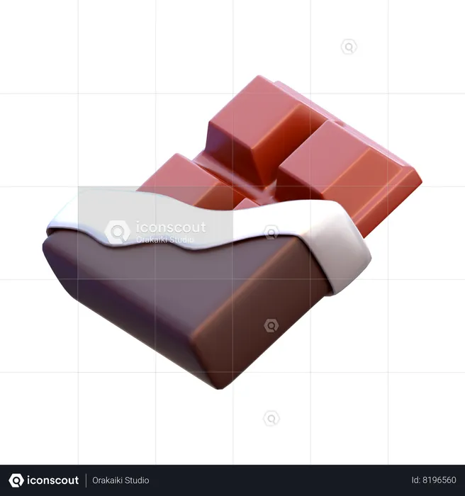 Chocolate Bar  3D Icon