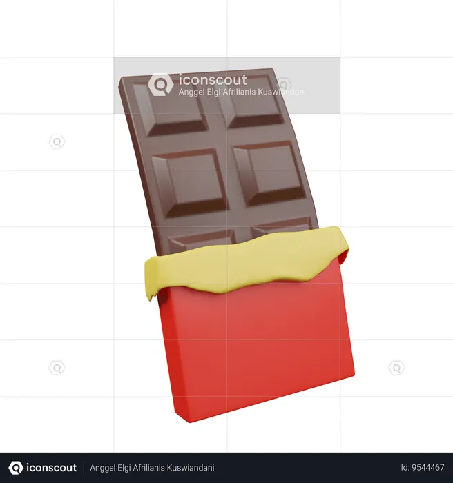 Chocolate Bar  3D Icon
