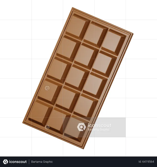 Chocolate Bar  3D Icon