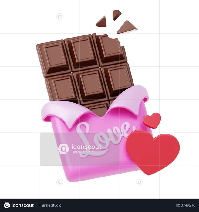 Chocolate Bar  3D Icon