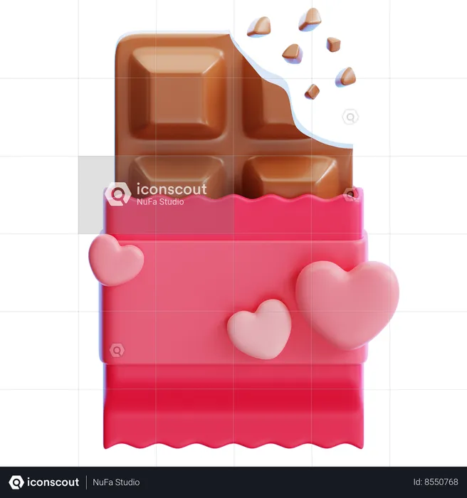 Chocolate Bar  3D Icon