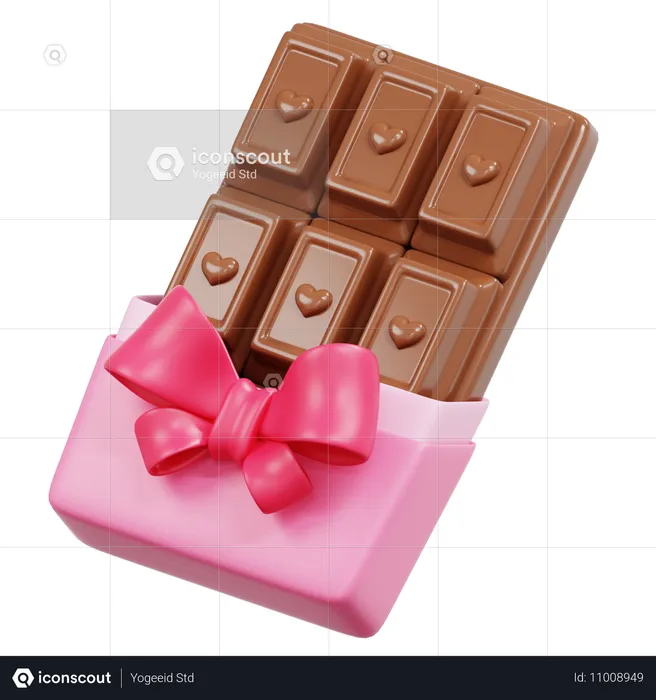 Chocolate Bar  3D Icon