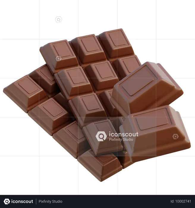Chocolate Bar  3D Icon