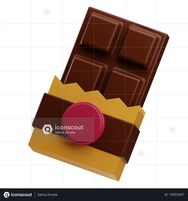 Chocolate Bar  3D Icon