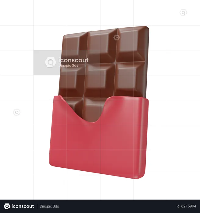 Chocolate Bar  3D Icon