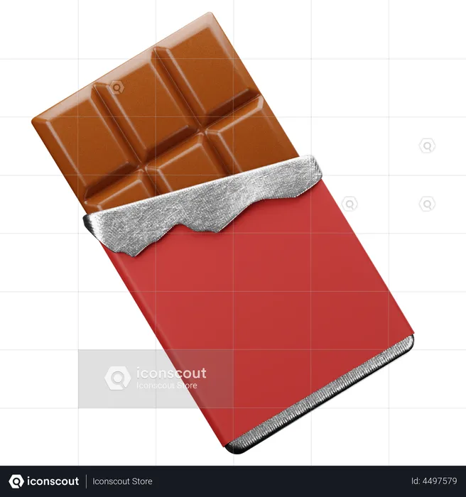 Chocolate Bar  3D Illustration