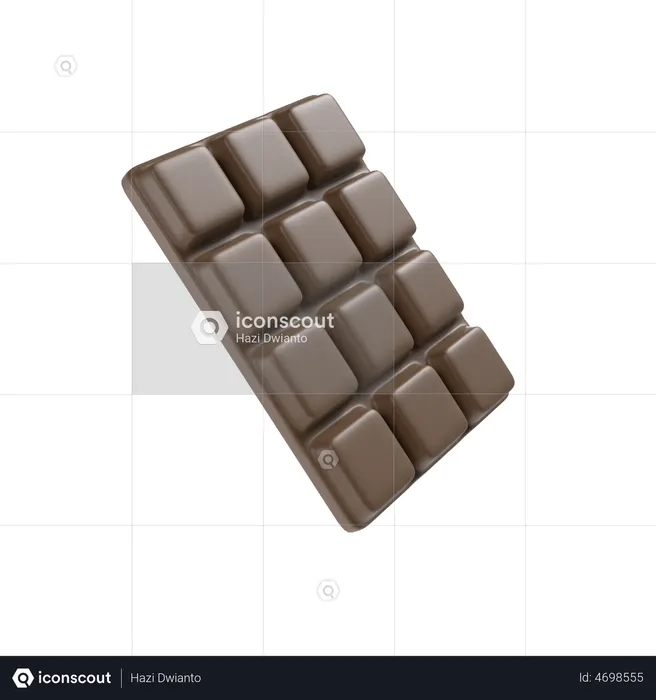 Chocolate Bar  3D Illustration