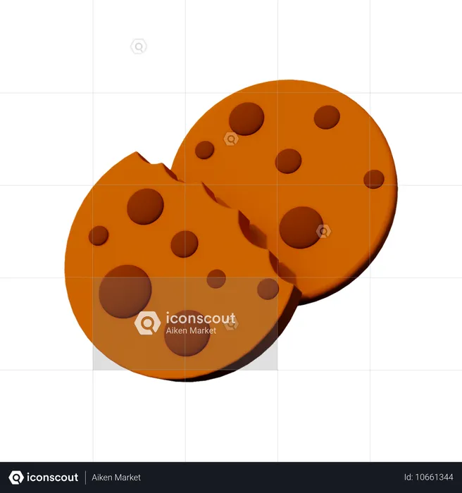 Chocolate Biscuits  3D Icon