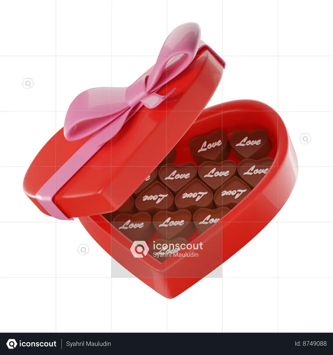 Chocolate Box  3D Icon