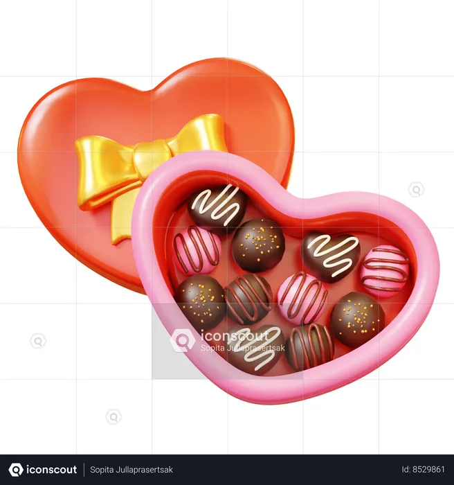 Chocolate Box  3D Icon