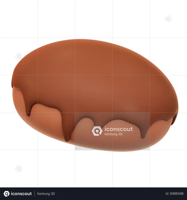Chocolate Bread  3D Icon