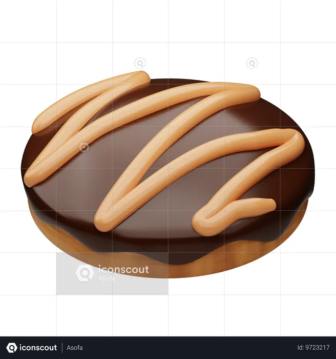 초코 케이크  3D Icon