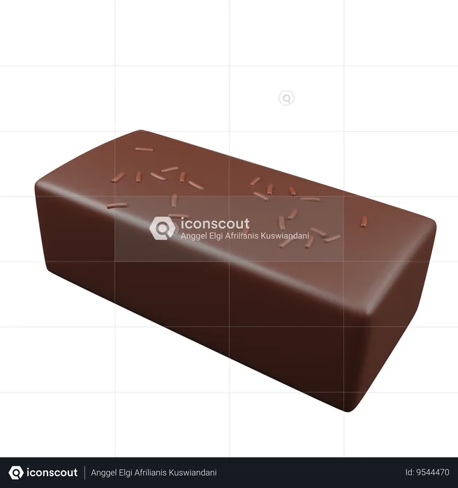 Chocolate Cake  3D Icon