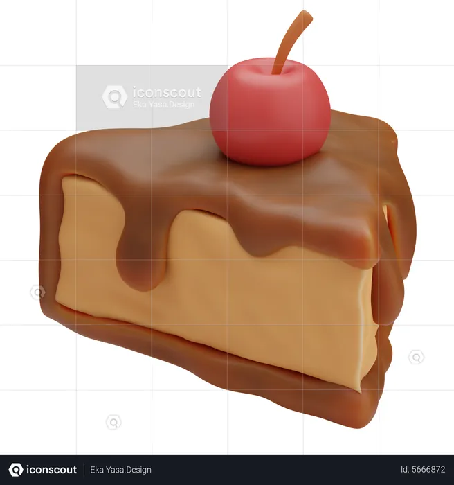 Chocolate Cake  3D Icon