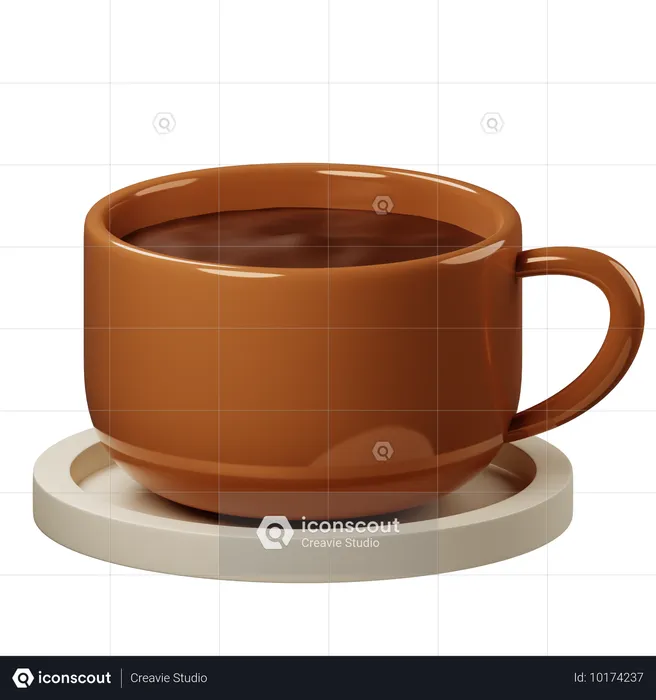 Chocolate caliente  3D Icon