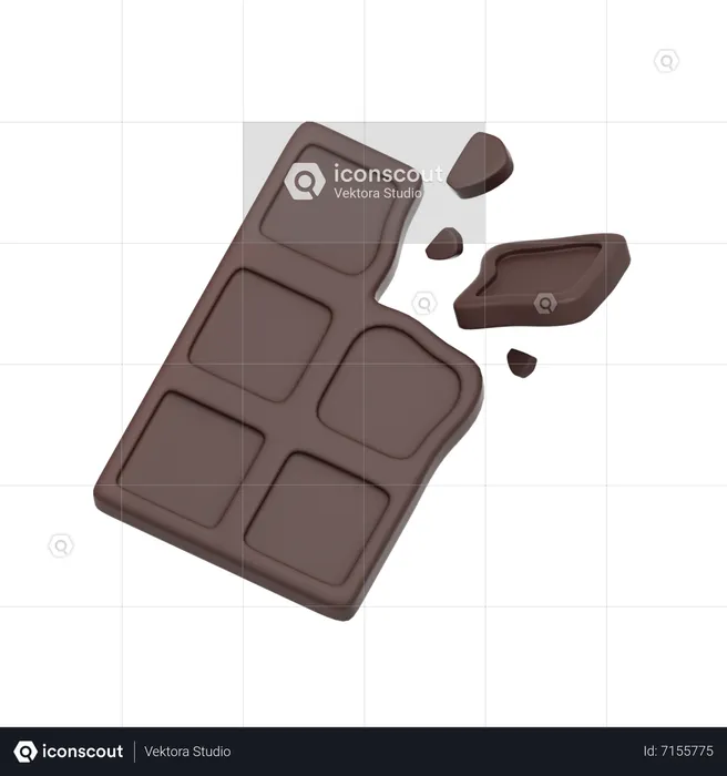 Chocolate Candy Bar  3D Icon