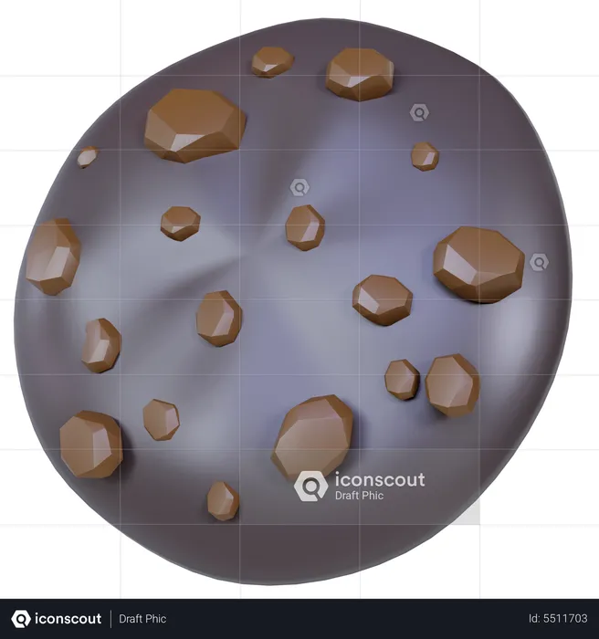 Chocolate Cookie  3D Icon