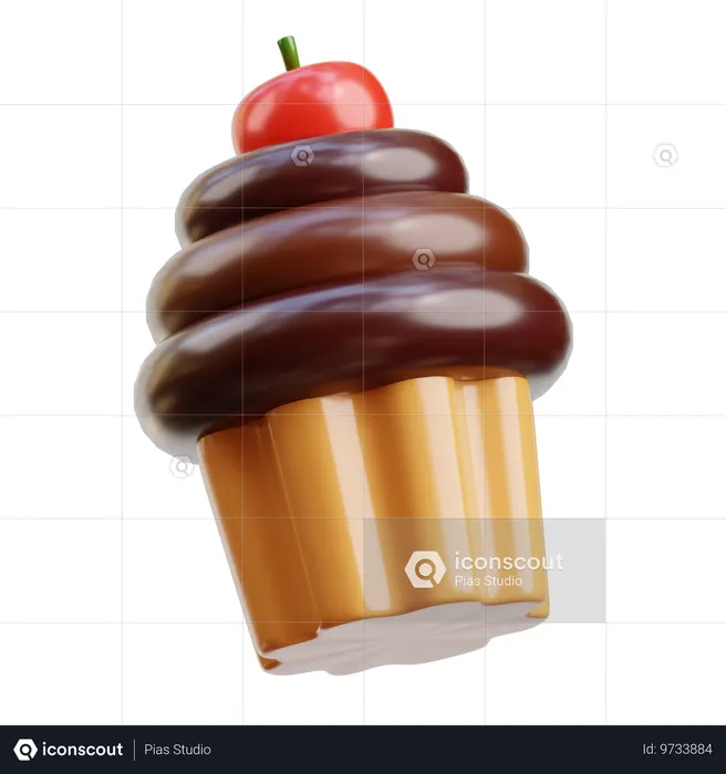 Chocolate  cup  3D Icon