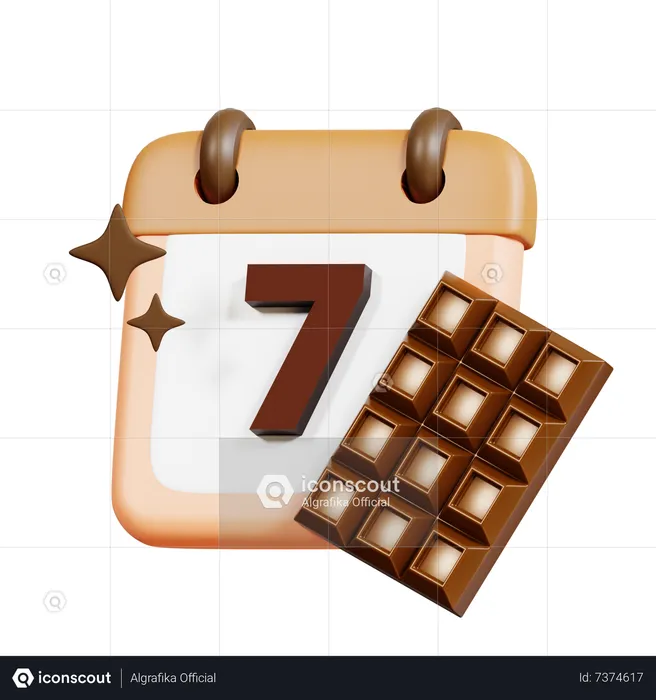 Chocolate Day  3D Icon