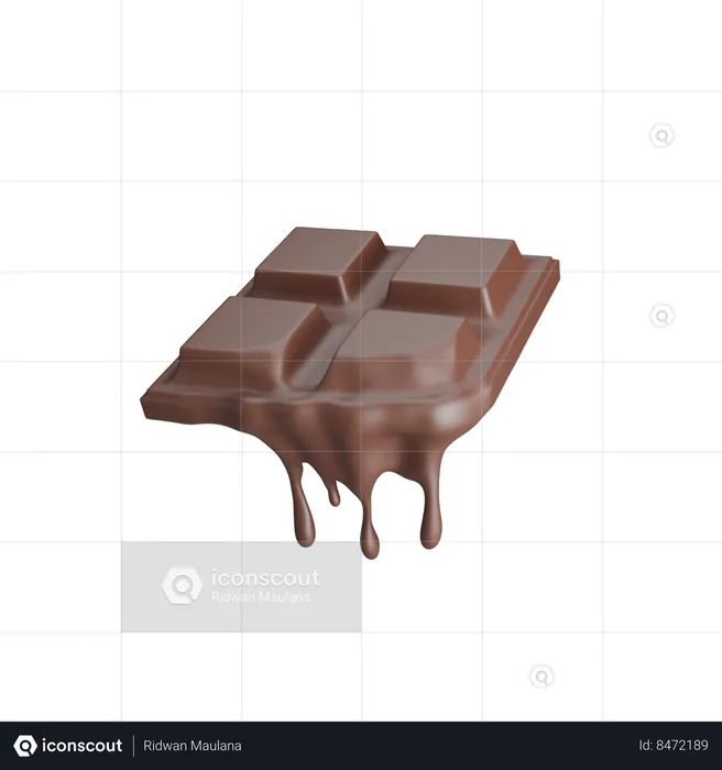 Chocolate derretido  3D Icon