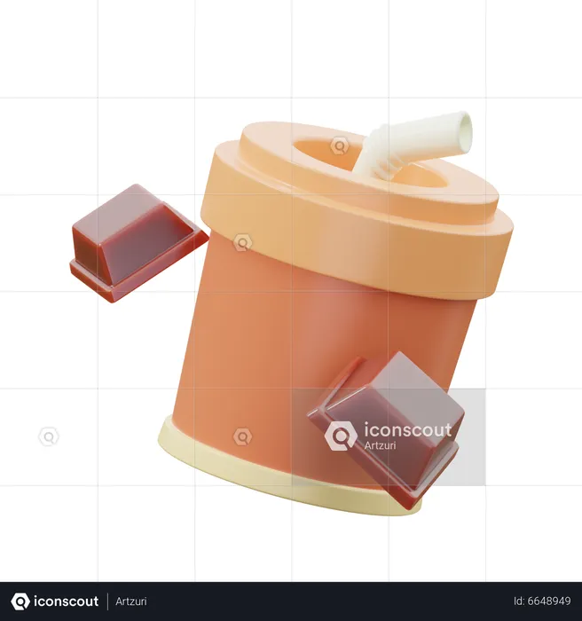 Chocolate Drink Cup  3D Icon