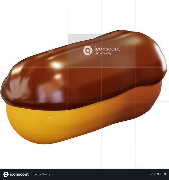 CHOCOLATE ECLAIR  3D Icon