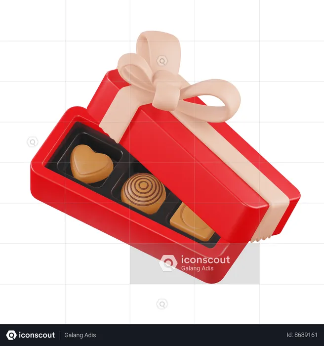 Chocolate Gift  3D Icon