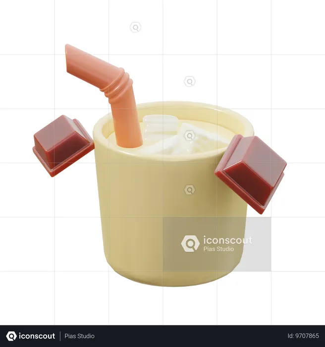 Chocolate helado  3D Icon
