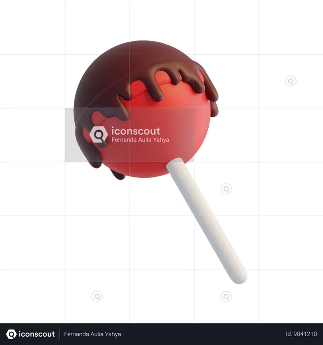 초콜릿 롤리팝  3D Icon