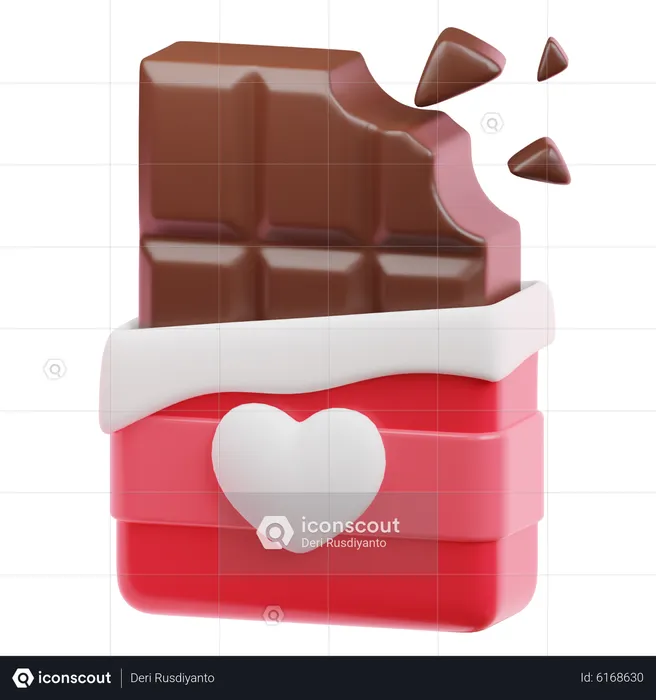 Chocolate Love  3D Icon