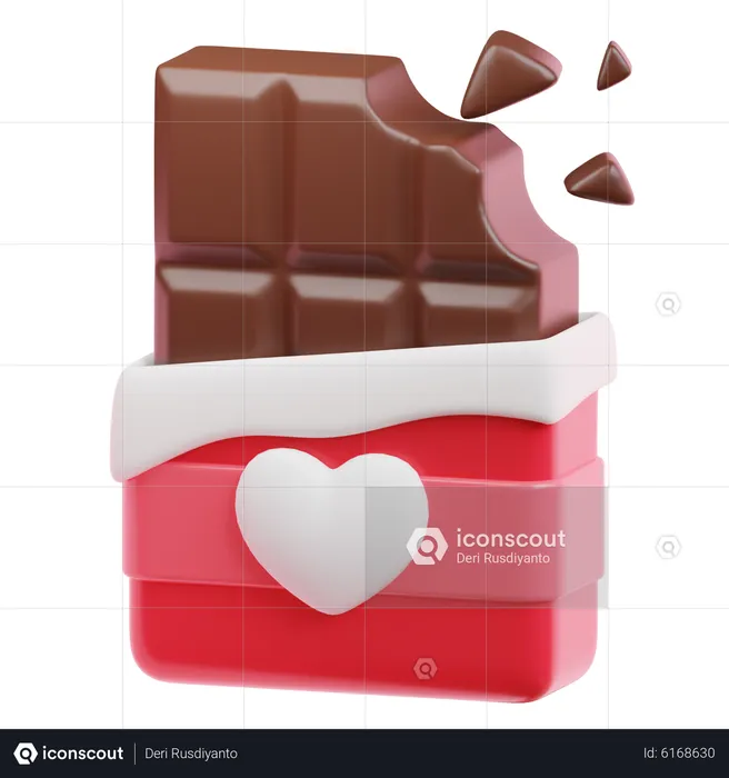 Chocolate Love  3D Icon