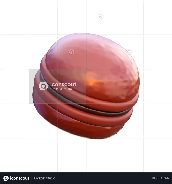 Chocolate Macarons  3D Icon