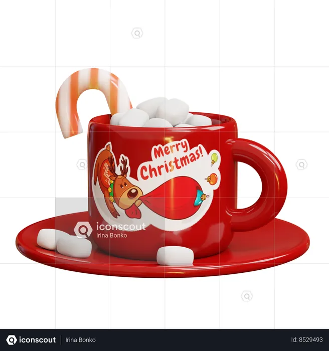 Chocolate quente  3D Icon