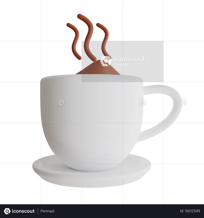 Chocolate quente  3D Icon