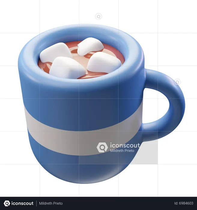 Chocolate quente  3D Icon