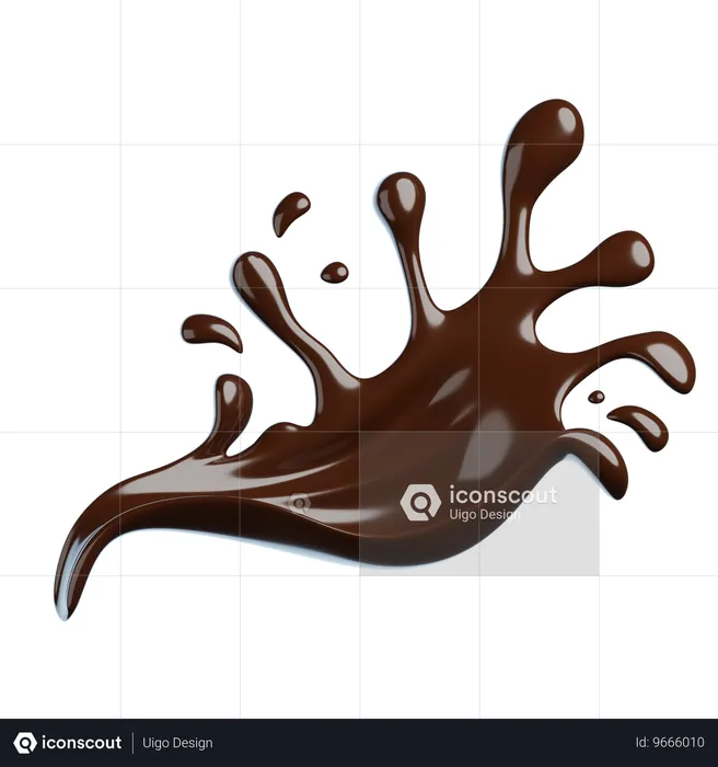 Chocolate Splash  3D Icon