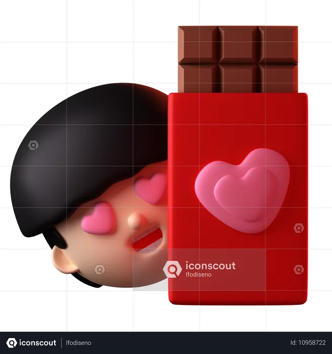 Chocolate Valentine  3D Icon