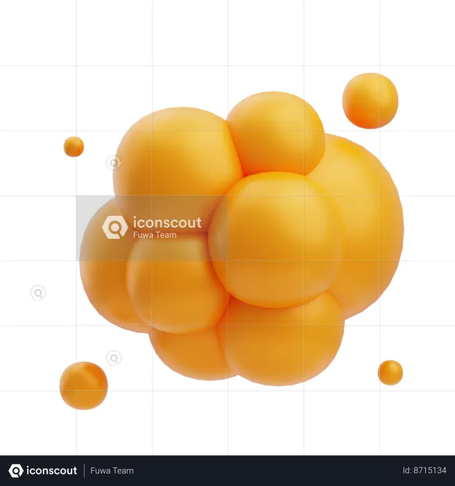 Cholesterol  3D Icon