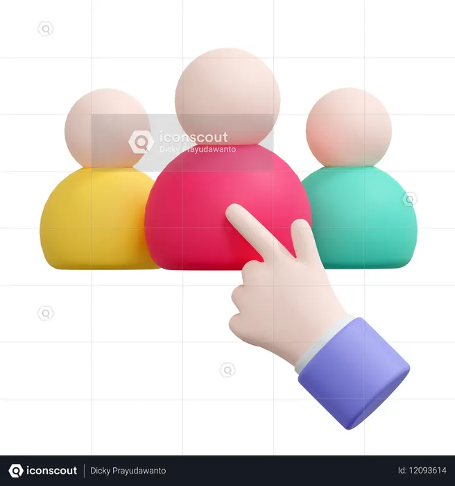 Choose Candidate  3D Icon