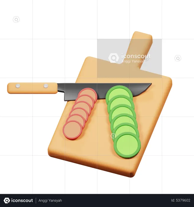 Chopping Board  3D Icon