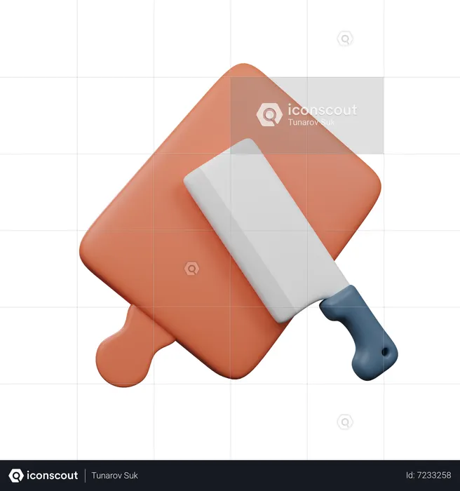 Chopping Board  3D Icon